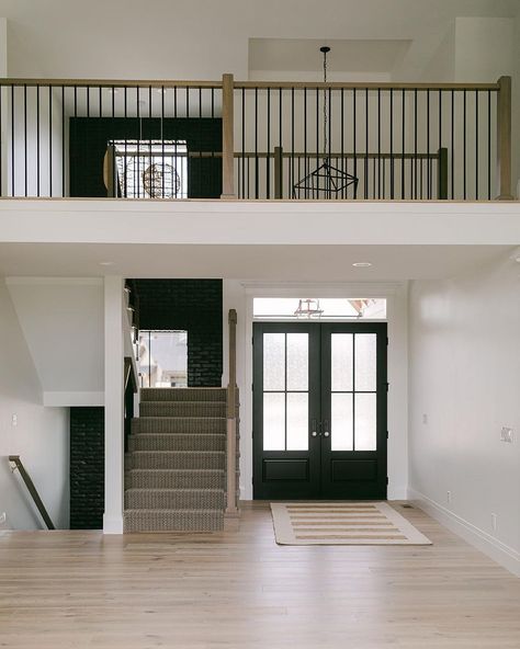 Black Birch Homes & Design’s Instagram post: “Catwalk [kat-wawk] a walkway, especially one high above the surrounding area, used to provide access We just called it stunning 🖤 . . 📸…” Black Birch Homes, Alaskan Homes, Shed Cabin, River House, Staircase Design, Florida Home, Dream House Decor, Walkway, Home Renovation