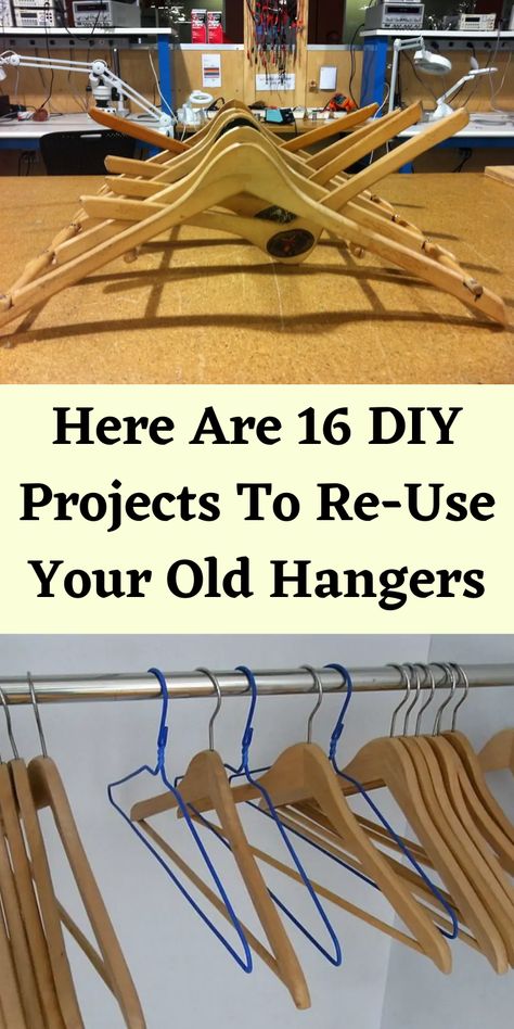 Wire Hanger Crafts, Diy Clothes Hangers, Wood Coat Hanger, Reuse Clothes, Upcycle Plastic, Plastic Clothes Hangers, Vintage Hangers, Wooden Coat Hangers, Hanger Crafts