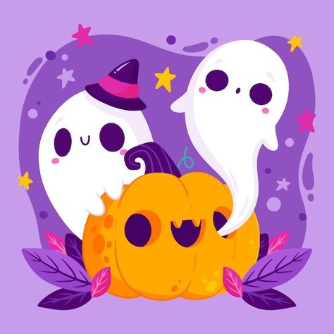 Halloween Hocus Pocus, Pumpkin Cat, Cute Food Drawings, Halloween Wallpaper Iphone, Halloween Illustration, Graphic Design Fonts, Halloween Cartoons, Kawaii Halloween, Halloween Celebration