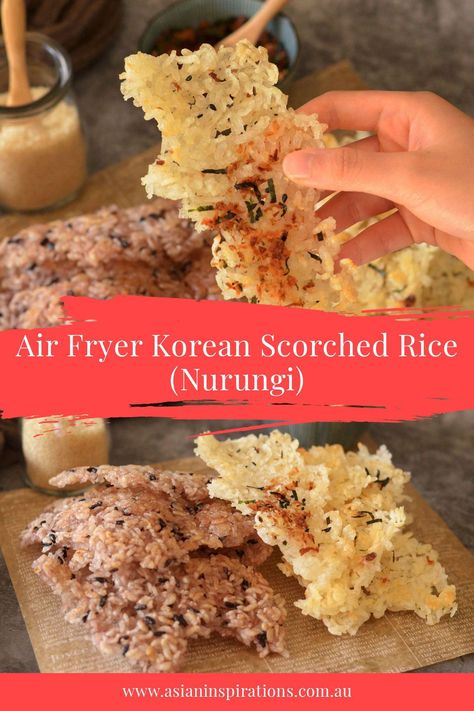 Scorched Rice, Rice Drink, Healthy Asian Recipes, Authentic Asian Recipes, Asian Rice, Korean Rice, Asian Street Food, Korean Recipes, Leftover Rice