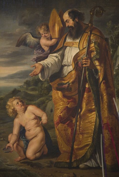 Today, 28 August – the Memorial of St Augustine, I am reposting this legend of St Augustine, the Holy Trinity, the Child and the Seashell........ Albert Durer, Trento Italy, The Great Doctor, Saint Thomas Aquinas, Augustine Of Hippo, Santi Cattolici, Christian Symbols, Holy Trinity, Pope Francis