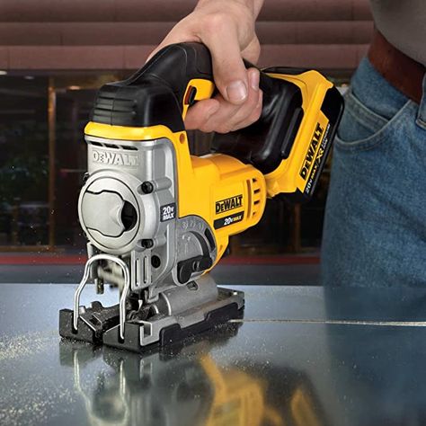 DEWALT 20V MAX XR Jig Saw, 3,000 Blade Speed, Cordless, Brushless Motor, Bare Tool Only (DCS331B) Woodworking Jobs, Adjustable Shoes, Pressure Washer Accessories, Dewalt Power Tools, Saw Tool, Jig Saw, Cordless Tools, Drill Driver, High Speed Steel