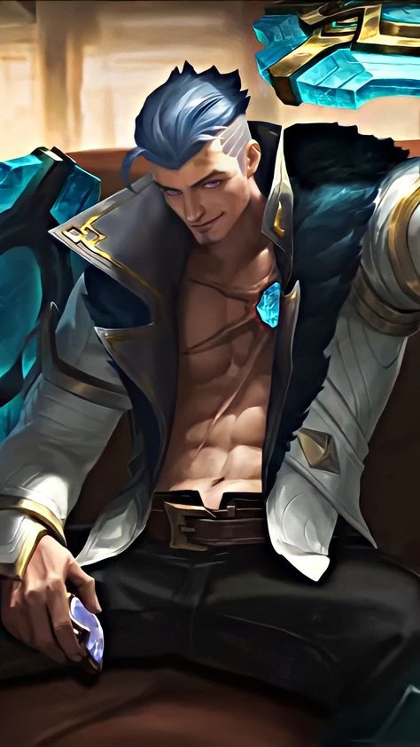 Mobile Legends Bang Bang, Anime Mobile, The Legend Of Heroes, Cool Boy Image, Anime Devil, Watercolor Paintings For Beginners, Anime Guys Shirtless, Hero Wallpaper, Aesthetic Guys