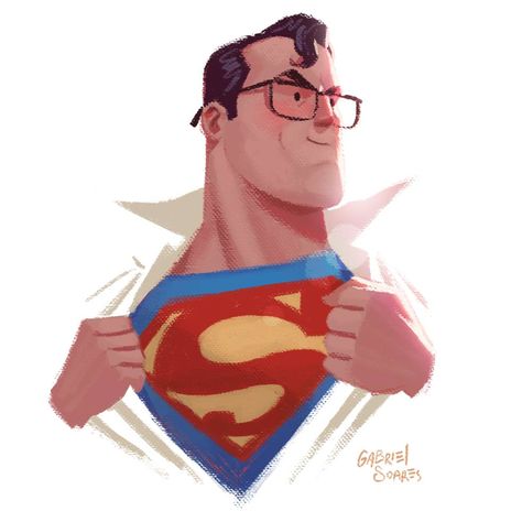 Cartooning People, Superman Illustration, Superman Drawing, Character Design Illustration, Superman Art, Procreate Ipad Art, Art Cartoon, Illustration Character, Ipad Art