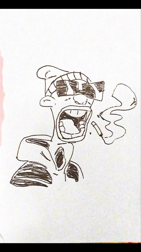 Small Characters To Draw, Character Design Graffiti, Grafitti Characters Character Design, Shouting Drawing Reference, Lil Homies Drawings, Small Graffiti Art, Graffiti Doodles Ideas, Punk Sketches, Sun Graffiti