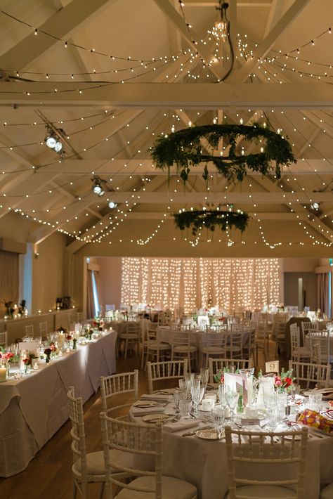 White Lights Prom, Winter Wedding Ceiling Decor, Tulle Ceiling Draping Fairy Lights, Wedding Lights Ceiling, Fairy Light Curtain Wedding, Fairy Lights And Candles Wedding, Wedding Decor Lights Indoor, Fairy Lights Ceiling Wedding, Fairy Light Party Decorations