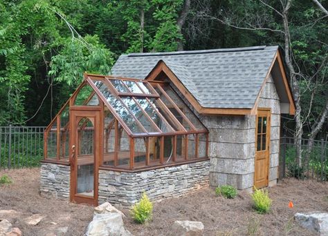 Tudor greenhouse gable end attachment Tudor Greenhouse, Greenhouse Shed Combo, Shed Greenhouse, Greenhouse Pictures, Diy Greenhouse Plans, Greenhouse Shed, Home Greenhouse, A Small House, Backyard Greenhouse