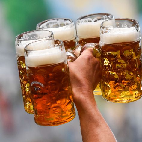 Everything You Need to Know About Oktoberfest Beers (And Which Ones to Drink) Beer Tag, International Beer Day, Beer Photos, Beer Hall, Oktoberfest Beer, American Beer, Beer Day, Beer Keg, Wheat Beer