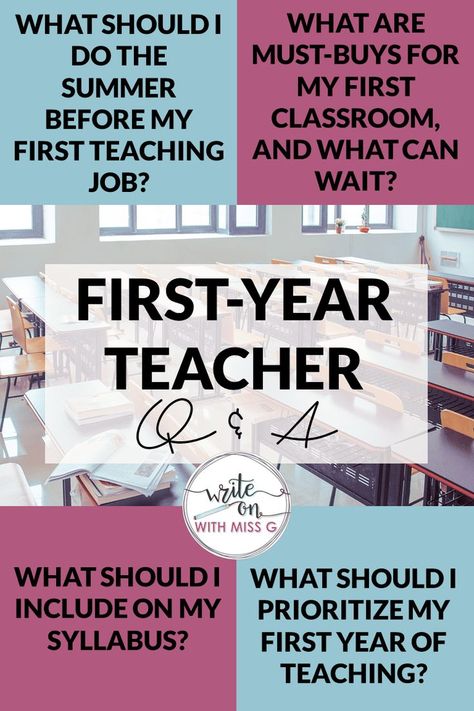 Teacher Advice, First Year Teacher, Teacher Must Haves, First Year Teaching, Teacher Planning, Ela Teacher, First Year Teachers, New Teacher, High School Classroom