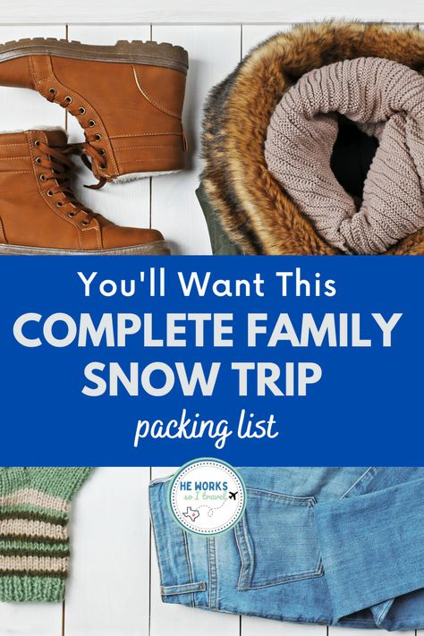 snow trip packing list | what to pack for winter vacation | Packing tips for winter vacation | What to pack for snow trip What To Pack For Winter Vacation, 5 Day Trip Packing List Winter, Snow Trip Packing List, What To Pack For A Winter Vacation, Packing Winter Travel One Suitcase, What To Pack For Snow Trip For Kids, Packing For A Month Trip Winter, Cold Weather Packing List, Winter Vacation Packing