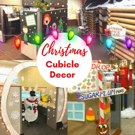 Whether you are looking to decorate your home or work office for the holidays, take a look at these Easy Cubicle Christmas Decorations for inspiration. Christmas Cubicle Decor, Office Christmas Decorations Contest, Secret Santa Ideas For Work, Diy Cubicle, Christmas Desk Decorations, Christmas Cubicle, Secret Santa Ideas, Christmas Cubicle Decorations, Christmas Classroom Door