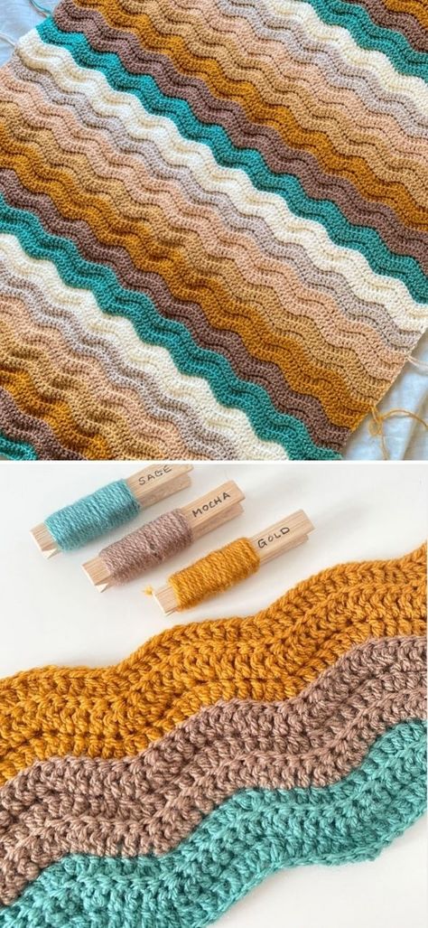 Great Ripple Crochet Blankets Free Patterns – 1001 Patterns Crochet Ripple Throw Free Pattern, Half Double Crochet Ripple Blanket, Neat Ripple Crochet Blanket, Neat Ripple Crochet Pattern, Rainbow Ripple Baby Blanket Free Crochet, Free Chevron Crochet Pattern Blanket, Free Crochet Chevron Afghan Patterns, Confetti Waves Crochet Blanket Pattern, Tunisian Ripple Crochet Patterns