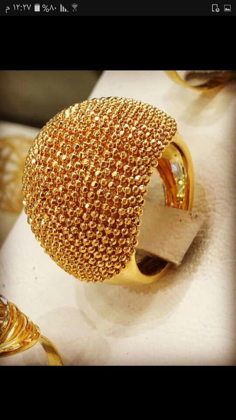 Big Rings Indian, Pure Gold Rings For Women, Big Rings Indian Gold, Rings Indian Gold, Gold Pendant Necklace Jewellery, Rings Indian, Simple Bridal Jewelry, Wedding Jewellery Designs, Dubai Gold Jewelry