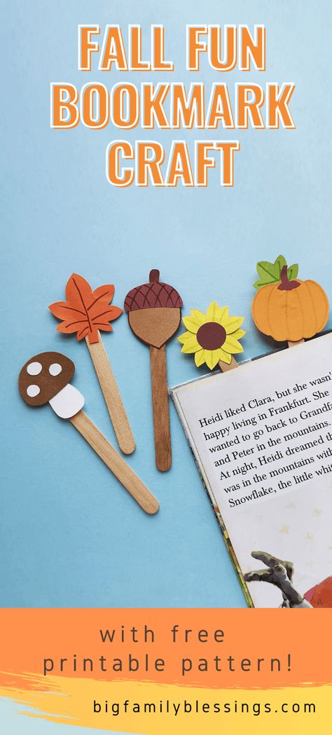 Popsicle Stick Bookmarks, Stick Bookmarks, Thanksgiving Classroom Activities, Autumn Bookmark, Thanksgiving Books, Thanksgiving Classroom, Apple Craft, Get Ready For Fall, Girl Scout Crafts