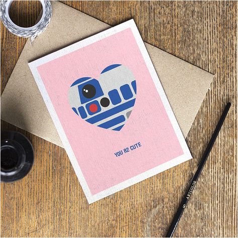 Jt Birthday, Starwars Valentines Cards, Mains Couple, Nerdy Valentines, Star Wars Valentines, Adult Valentines, Punny Cards, Star Wars Diy, Funny Anniversary Cards