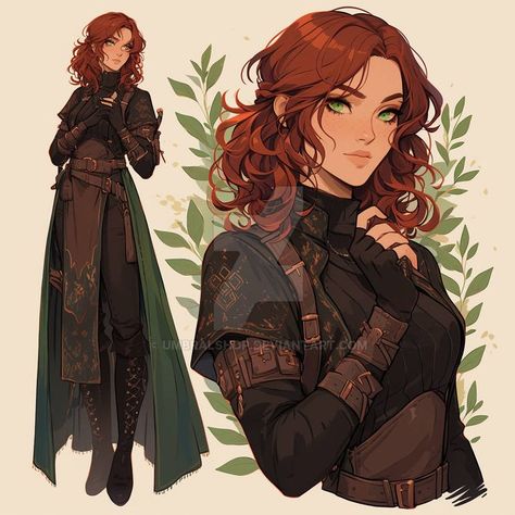 Female Druid Outfit, Ranger Outfit Female, Season Character Design, Dnd Cleric Female Characters, Dnd Druid Character Design, Female Wizard Character Design, Druid Clothes, Fantasy Witch Outfit, Ranger Character Art