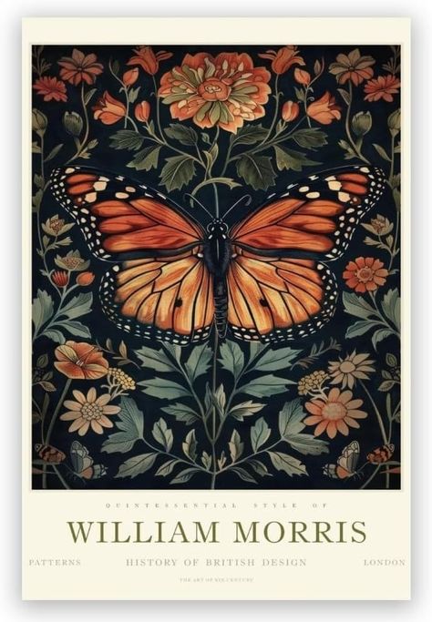 Amazon.com: William Morris Bee Canvas Wall Art Prints Nature-Inspired Botanical Flower Posters Vintage Bumble Bee Animal Wall Decor for Office Living Room Bedroom Decor Aesthetic 8x12in Unframed: Posters & Prints William Morris Poster, Butterfly Artwork, Wall Art Aesthetic, William Morris Art, Textile Wall Art, Animal Wall Decor, Aesthetic Decor, Butterfly Wall Art, British Art