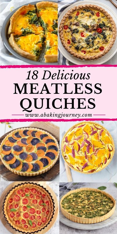 Meatless Quiche Recipes, Veg Quiche Recipes, Vegetable Quiche Recipes Easy, Meatless Quiche, Quiche Vegetable, Vegan Quiche Recipes, Quiches Recipes, Quiche Ideas, Veggie Quiche Recipes