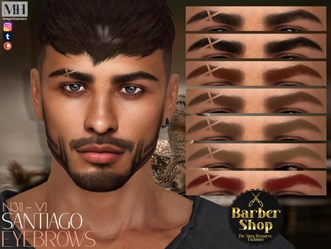 The Sims Resource - Santiago Eyebrows N311 - V1 (Right) Sims 4 Eyebrows Men, Sims4 Cc Men Skin, Sims 4 Men Eyebrows, Eyebrow Sims 4, Sims 4 Male Eyebrows Cc, Sims 4 Cc Eyebrows Male, Sims 4 Male Eyebrows, The Sims 4 Eyebrows, Boys Eyebrows