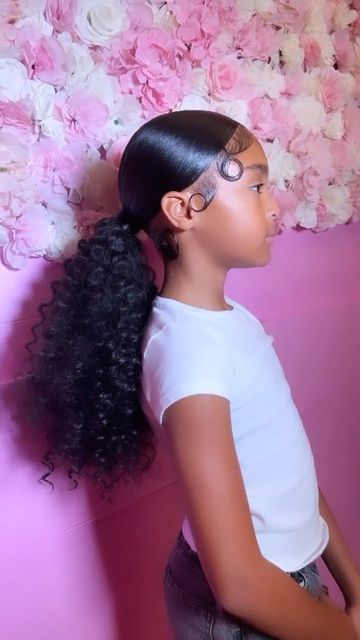 Cute Ponytail Hairstyles, Slick Ponytail, Cheer Competition, Weave Ponytail Hairstyles, Sleek Ponytail Hairstyles, Cute Ponytails, Birthday Hairstyles, Black Ponytail Hairstyles, Quick Natural Hair Styles