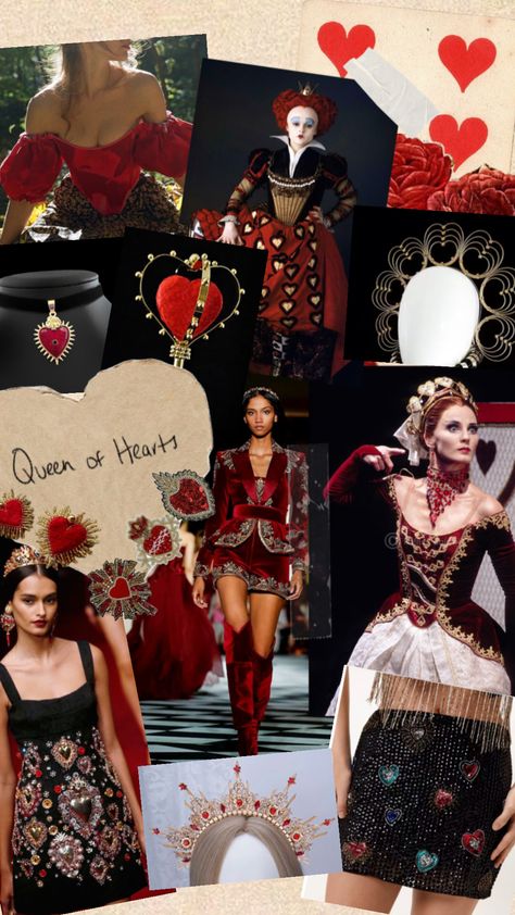 Alice in wonderland queen of hearts costume inspo Alice In Wonderland Queen, Wonderland Queen Of Hearts, Queen Of Hearts Alice, Heart Costume, Queen Of Hearts Costume, The Queen Of Hearts, Costume Inspo, Queen Costume, Queen Of Hearts