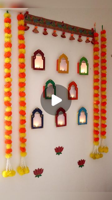 Diwali Home Entrance Decor, Diwali Entrance Decorations, Bay Decoration Themes Office Diwali, Diwali Decorations At Home Ideas, Home Decoration For Diwali, Diwali Puja Decorations At Home, Diwali Lamps Handmade, Diwali Party Decorations At Home, Diwali Decorations At Home Living Rooms