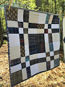 Quilts For Men Patterns, Big Block Quilts, Memory Blanket, Memory Quilts, Design House Stockholm, Flannel Quilts, Quick Quilt, Plaid Quilt, Quilt Care