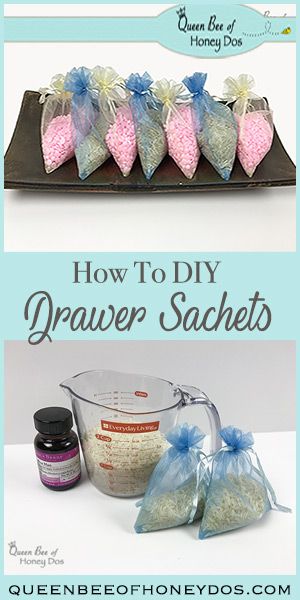 How to DIY Drawer Sachets - Make these super easy and quick sachets to keep your drawers and linens smelling fresh from the dryer all year long! Diy Drawer Sachets, Clean Hacks, Drawer Sachets, Homemade Air Freshener, Diy Scent, Diy Air Freshener, Diy Essentials, Diy Drawers, Creative Diy Gifts