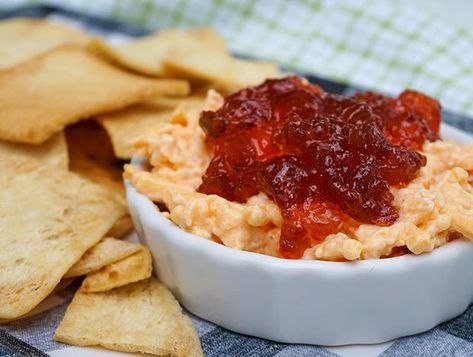 Pimento Cheese Fritters, Pimento Cheese Appetizer, Jelly Cheesecake, Homemade Bisquick, Pimento Cheese Sandwiches, Pimento Cheese Recipes, Pastry Shells, Tart Shells, Pepper Jelly