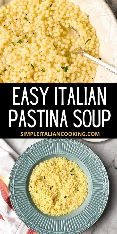 Italian Pastina Recipes, How To Cook Pastina, Best Pastina Recipes, Homemade Lipton Noodle Soup, Quick Pastina Soup, Simple Pastina Recipes, Pastina Giada, Authentic Pastina Soup, Pasting Soup Recipe