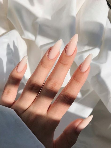 Manikur Kuku, Simple Acrylic Nails, Classy Acrylic Nails, Almond Acrylic Nails, Nagel Inspo, Cat Kuku, Neutral Nails, Fire Nails, Dream Nails