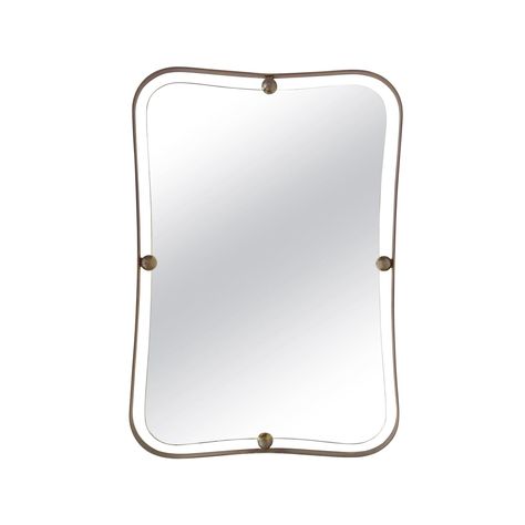 Fontana Arte Large Version Wall Mirror in Brass - SG Gallery Milano Grand Palais Mirror, Gustaf Westman Mirror, Normann Copenhagen Mirror, Polished Steel Mirror, Piero Fornasetti, 36" X 39" Silver Vintage Mirror, Gio Ponti, Coat Stands, Glass Mirror