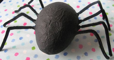 My 4 year olds school homework this week was to make something to do with their favourite Nursery Rhyme. He said he wanted to make an Incy ... Paper Mache Spider, Making Paper Mache, School Homework, Nursery Rhyme, How To Make Paper, Kids Art Projects, Nursery Rhymes, Paper Mache, Diy Paper