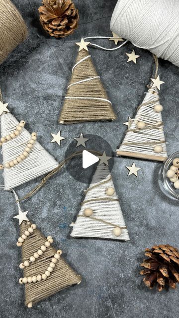 966 likes, 20 comments - antonia.florence on October 2, 2022: "Now that autumn is here, it’s time to start making Christmas ornaments! These rustic tree ornaments are super easy to make and require few supplies..wood sticks, beads, string, and glue. #diyornaments #diychristmas #rusticdecor #rusticornaments #christmastreeornaments #crafting #holidaycrafting #holidaycrafts #christmascrafts #diycrafting #diydecoration #ornaments #handcrafts #handcraftedornaments #woodornaments #easydiycrafts #... Rustic Tree Ornaments, Twine Ornaments, Making Christmas Ornaments, Handmade Christmas Crafts, Rustic Ornaments, Handcrafted Ornaments, Wood Sticks, Easy Christmas Crafts, Weaving Projects