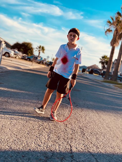 Zombie tennis player halloween costume Zombie Tennis Player Costume, Tennis Player Halloween Costume, Tennis Player Halloween, Tennis Players Costume, Zombies Run, Zombie Halloween Costumes, Sports Costume, Rugby Player, Zombie Costume