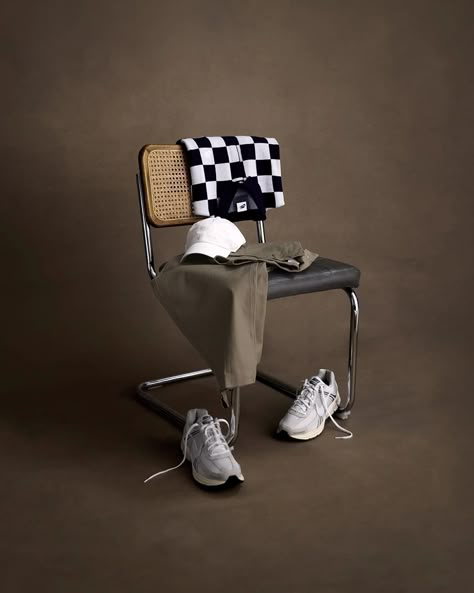 Jordy Kuster - Photo by Playlist Studio on June 17, 2024. May be an image of checker board and sneakers. – SAVEE Sneakers Studio Photography, Sneaker Picture Ideas, Shoe Content Ideas, Product Photography Shoes, Black Fashion Photography, Edgy Sneakers, Tabletop Photography, Shoe Photography, Table Top Photography