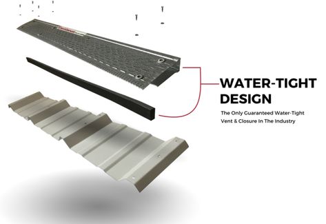 EZ-Vent-N-Closure | Two-In-One Vent & Closure for Metal Roofing Metal Roof Vents, Sheet Metal Roofing, Ridge Vent, Attic Ventilation, Wall Vents, Roof Flashing, Roof Vent, Membrane Roof, Corrugated Roofing