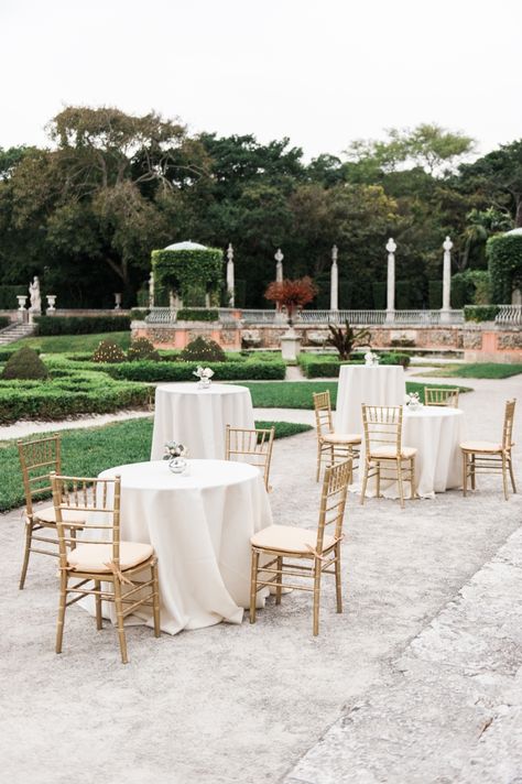 Cocktail Table With Chairs, Chivari Chairs Wedding, Gold Chivari Chairs, Wedding Cocktail Tables, Cocktail Table Decor, Rose Quartz And Serenity, Buffet Table Decor, Cocktail Wedding Reception, God's Timing