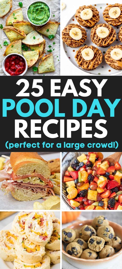 Here are 25 easy summer pool snacks! These fun poolside snacks include easy summer finger food. These are the best pool snacks for kids, summer pool snacks beach party, summer pool snack ideas, easy poolside snacks summer, cheap pool snacks, quick easy pool snacks, pool food ideas summer, boat snacks, quick easy summer snacks, summer pool party snacks, easy beach day food ideas, picnic lunch ideas families, poolside food ideas. Healthy Pool Food, Dinner Ideas For Beach Vacation, Easy Poolside Lunches, Pool Picnic Food, Finger Food For Pool Party, Summer Time Lunch Ideas, Pool Side Dinner Ideas, River Day Food Ideas, Pool Foods Summer Parties