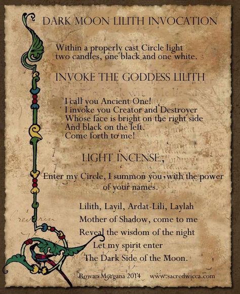 Dark Moon Lilith, Lillith Goddess, Goddess Magick, Black Moon Lilith, Witch Spirituality, Magic Spell Book, Magick Spells, Wiccan Spell Book, Magick Book