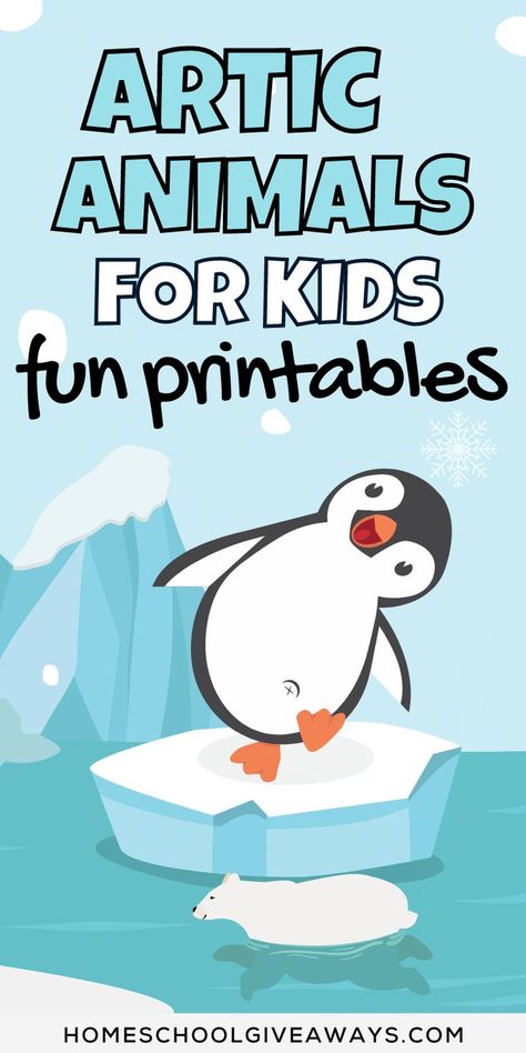 Artic Animal Books For Kids, Arctic Theme Activities, Artic Animals Drawings, Arctic Animal Theme Preschool, Antarctic Animals Free Printables, Animals In The Winter Preschool, Preschool Winter Animals Theme, Pre K Arctic Animals, Preschool Arctic Animals Crafts