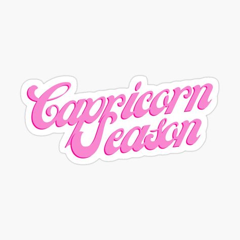 Capricorn Season Aesthetic, Pink Capricorn Aesthetic, Pink Capricorn, Capricorn Wallpaper, Capricorn Mood, Capricorn Logo, Capricorn Vibes, Capricorn Sticker, Capricorn Queen