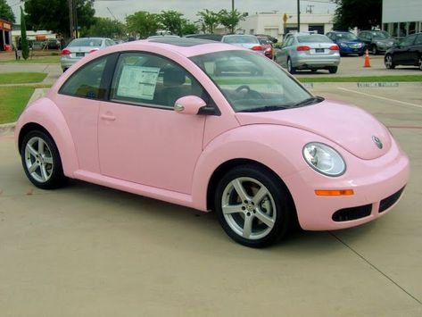 Pink Volkswagen, Pink Volkswagen Beetle, Pink Beetle, Van Volkswagen, Volkswagen Cars, Kdf Wagen, Bug Car, Iconic Models, Volkswagen New Beetle