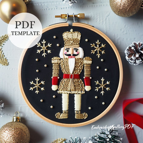 Nutcracker Embroidery, Empress Matilda, Xmas Embroidery, The Nutcracker Ballet, Christmas Soldiers, Embroidery Template, Embroidery Christmas, Nutcracker Ballet, The Nutcracker