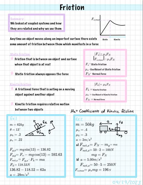 Physics As Level Notes, Physics Forces And Motion Notes, Friction Notes, Force Physics, Neet Physics, Conceptual Physics, Motion Physics, Pic Editing, Newtons Laws Of Motion