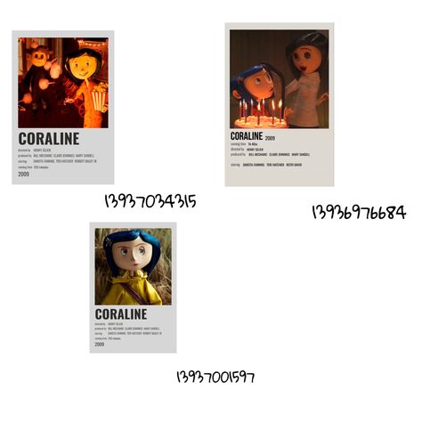 roblox
bloxburg
coraline
decal ids 
decal codes Coraline Decals Bloxburg, Bible Verse Bloxburg Codes, Movie Poster Codes For Bloxburg, Bloxburg Painting Codes Movie Poster, Coraline Bloxburg Decals, Coraline Decal Bloxburg, Berry Avenue Halloween Picture Codes, Berry Avenue Fall Picture Codes, Movie Theater Decals Bloxburg