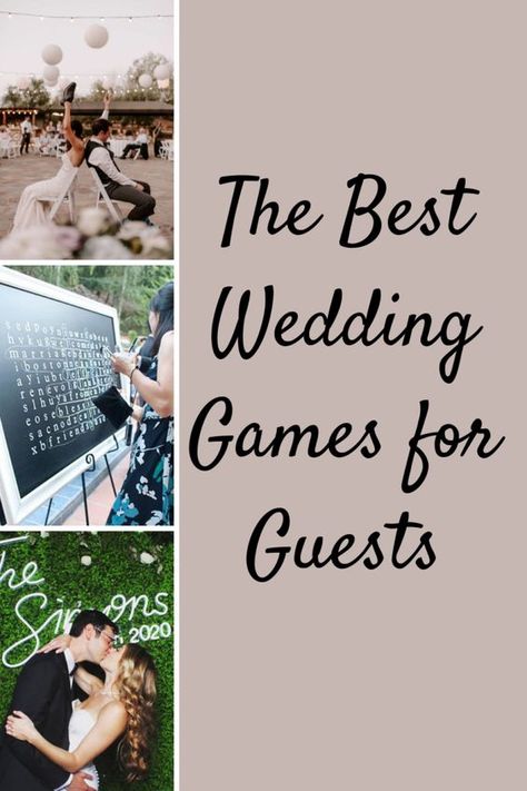 The Best Wedding Games for Guests To Play - Fun Party Pop Wedding Reception Games For Guests Funny, Wedding Garden Games, Table Decor Wedding Reception, Wedding Guest Activities, Affordable Wedding Decorations, Wedding Table Games, Fun Wedding Games, Anniversary Party Games, Guest Entertainment