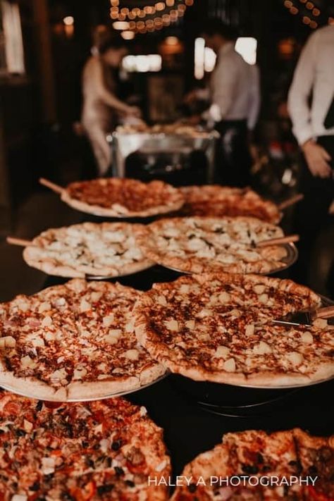 Everyone loves pizza! Such a great, affordable, budget friendly idea that your guests will love! https://www.instagram.com/kennedy.estate/ #pinterest #instagram #aesthetic #love #photography #art #instagood #tumblr #pinterestinspired #like #fashion #picoftheday #follow #tiktok #explorepage #explore #naturephotography #facebook #inspiration #style #photooftheday #pinterestworthy #pinterestwedding #kennedyestate Classy Wedding Food, Wedding Pizza Bar, Redacted Asmr, Donut Wedding Favors, Simplistic Wedding, Pizza Wedding, Pizza Catering, Pizza Buffet, Rusting Wedding