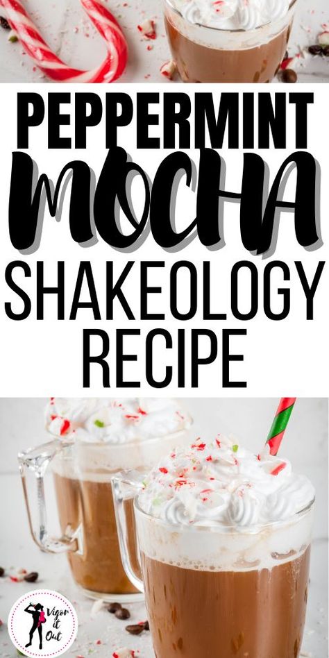 The best peppermint mocha shakeology protein shake recipe. Create this irresistable meal replacement smoothie recipe with the nutrient dense Beachbody protein shake. Shakeology smoothie recipe perfect for Christmas using peppermint mocha Shakeo. Far better recipe for a smoothie than the basic one on the Beachbody blog. You will love drinking this healthy smoothie recipe using your Beachbody shake. Best Shakeology Recipes, Shakeology Shakes, Mocha Protein Shake, Mocha Shake, Healthy Smoothie Recipe, Protein Shake Recipe, Shakeology Recipes, Lactation Smoothie, Chocolate Shakeology