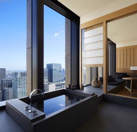 Hotels In Tokyo Japan, Aman Tokyo, Urban Hotels, Japan Hotel, Indoor Pools, Dekorasi Kamar Tidur, Tokyo Hotels, Hotel Architecture, Hotel Interior Design